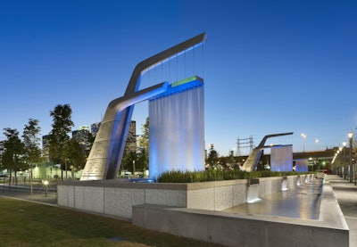 Sherbourne Common doubles as a park and stormwater treatment plant. Photo: Phillips Faarevag Smallenberg