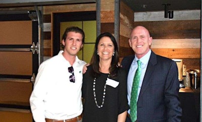Tom Heaviland, right, owner and president of Heaviland Landscape Management, poses with his wife, Joanne, and their son, Christian, a division manager for the San Diego area company. Photo: Heaviland Landscape Management