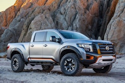 You can’t fault the Titan Warrior concept vehicle for styling, which Nissan calls ‘Modern Armor.’ Photo: Nissan