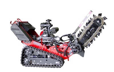 The machine’s wide footprint makes it easy on the landscape, according to the manufacturer. Photo: Barreto