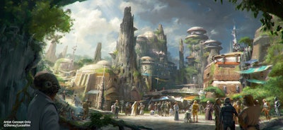Disney chairman and CEO Bob Iger announced at D23 EXPO 2015 that Star Wars-themed lands will be coming to Disneyland park in Anaheim, California, and Disney’s Hollywood Studios in Orlando, Florida. Photo: Disney