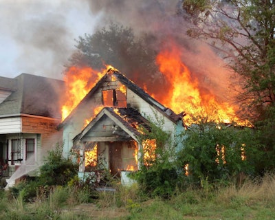 The house fire broke out in the morning and the home was a total loss after the flames were put out. Photo: Sean_Marshall/Flickr