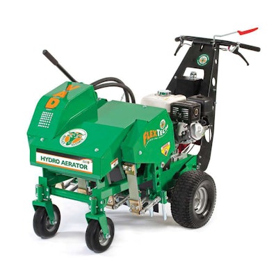 Billy Goat’s AE1300H allows aeration in reverse. Photo: Billy Goat Industries
