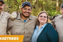 For every photo of a landscaping crew submitted, Case will plant a tree. Photo: CASE