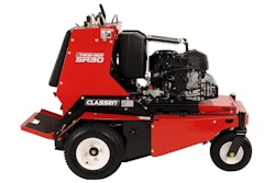 Classsen says the newPRO SA30 Stand-Aer features automatic chain tensioning, a core depth limiter and a dual arm system for added tine shaft strength. Photo: Classen