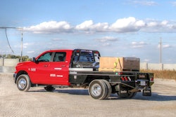 A corrosion-resistant, polyurethane coating comes standard on the new flatbed deck. Photo: Harper Industries Inc.