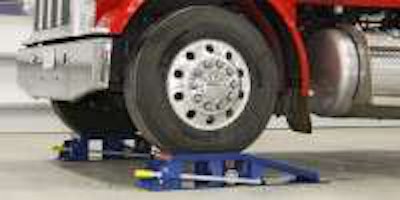 Donner Industrial Developments’ Spring Truck Ramps include the 11-inch model, the MSGR-20s-11, and the 16-inch model, the MSGR-20s-16, which can support as much as 20 tons per pair. Photo: Donner Industrial Developments