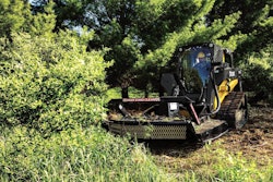 While ‘optimized’ to work with John Deere equipment, the company’s new Extreme Duty Brush Cutter (RS72) attachment can also be used with most of Deere’s competitors’ machines. Photo: John Deere