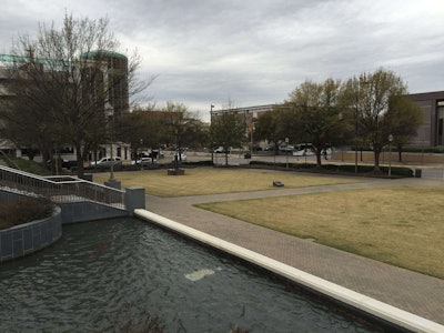 This large pedestrian park, located between two buildings owned by the Retirement Systems of Alabama, is among several jobs Pate Landscape completed for RSA in downtown Montgomery.