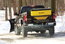 The Bulk Pro SP-1875, shown here, has a spread width of up to 40 feet. Photo: SnowEx