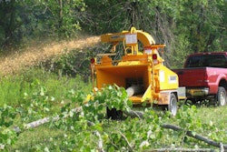 The shearing device is standard on new equipment and retrofits are available for the company’s earlier models. Photo: Bandit Industries