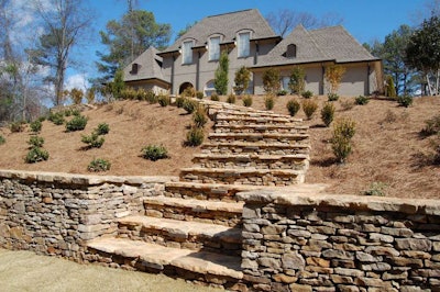 Marcum and his crew offers a wide variety of services including hardscaping, retaining walls, landscape lighting, and landscape installation to name a few. Photo: Jill Odom