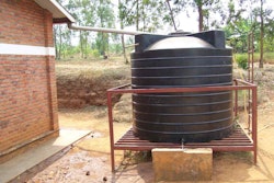 If a large enough rainwater harvesting tank is used, homeowner could significantly reduce the amount of potable water used for flushing the toilet. Photo: SuSanA Secretariat/Flickr