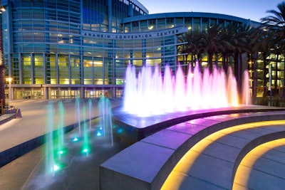 This interactive fountain at the Anaheim Convention Center was completed back in 2013, and is just one of the many projects California Waters has completed. Photo: California Waters