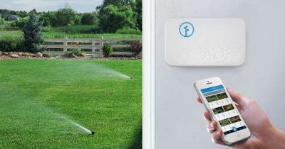 The second generation of Rachio’s sprinkler controller has been integrated with Amazon’s Echo, among many other ‘smart home’ devices. Photo: Rachio