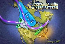 A typical La Nina weather pattern means more dry weather for Southern California. Photo: weatherbug.com