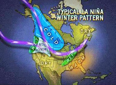 A typical La Nina weather pattern means more dry weather for Southern California. Photo: weatherbug.com