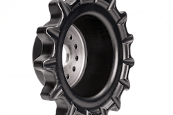 Camso recommends inspecting sprockets every time you change tracks, paying special attention to the teeth. Photo: Camso