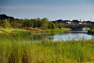 SWA transformed a denuded pastureland with a design that included re-forestation, establishment of wildlife habitat, water quality enhancement, and an emphasis on native species and low-maintenance planting regimens. Photo: SWA