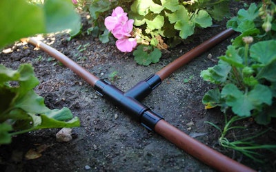 The Dura Flo CV is the best choice for both above-ground and subsurface applications, the manufacturer says. Photo: NDS Inc.