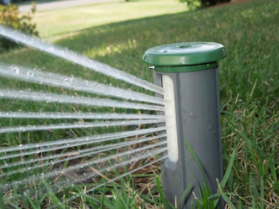 IrriGreen’s Genius Sprinklers are said to “print” water. Photo: IrriGreen