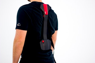 The FLx ErgoSkeleton provides feedback to users, reminding them to maintain proper posture. Photo: StrongArm Technologies