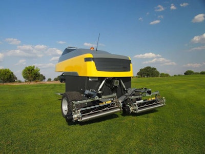 The automated fairway mower is expected to appear for sale in America in 2017. Photo: Turf Lynx