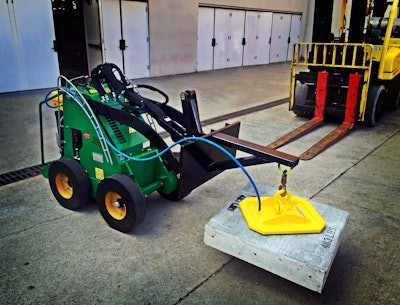 The machine only weighs 25 pounds and pad options range from 8-by-12 inches to 16-by-16 inches. Photo: Vacuworx