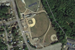 The city spent millions to restore the Major League-sized baseball field to its former glory, only to have its grass killed. Photo: Google Maps