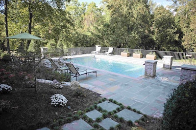 Concrete and stone are each used in a variety of paver applications, sometimes including the same project. Photo: Smokey Mountain Tops