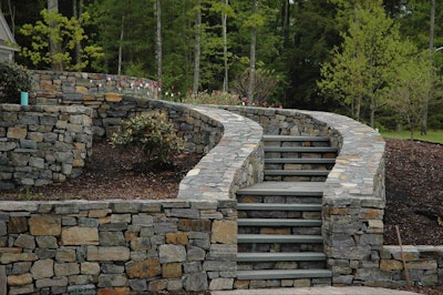 This shot from Lurvey’s website shows why Daniel Wood sings the praises of natural stone. Photo: Lurvey Landscape Supply & Garden Center