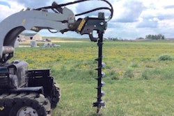 The auger drives come with a unit-specific mounting plate for easy installation and set-up. Photo: Digga North America