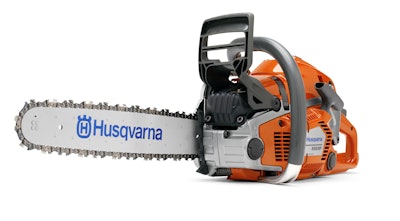 This 550XP chainsaw is among those included in Husqvarna’s discount program for arborists.