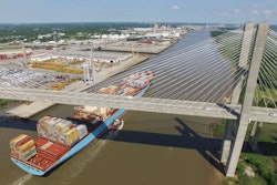 JCB recently received its largest-ever shipment of machines into the port of Savannah, Georgia, from the company’s U.K. manufacturing facility. Over 400 JCB machines worth approximately $35 million arrived via the ship “Tugela.” Photo: JCB