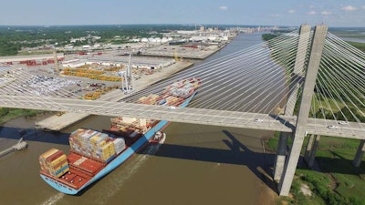 JCB recently received its largest-ever shipment of machines into the port of Savannah, Georgia, from the company’s U.K. manufacturing facility. Over 400 JCB machines worth approximately $35 million arrived via the ship “Tugela.” Photo: JCB