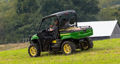 Each of the new midsize models can handle more than 75 attachments. Photo: John Deere