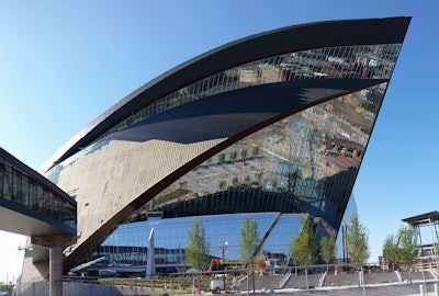 The U.S. Bank Stadium began construction December 2013 and is nearing completion. Photo: minnesotacold.com