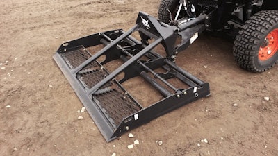 Options for the new landplane include a bolt-on screen to help break up soil clods, aerate and remove debris. Photo: Bobcat