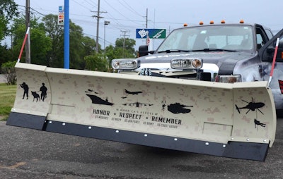 The custom-designed snowplows from Western Products and Pro-Tech will be raffled off at the Snow and Ice Symposium June 22-24 in Providence, Rhode Island. Photo: Western Products