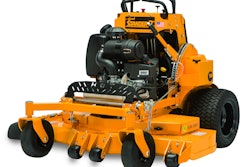 The Stander I is equipped with a floating deck to follow the contours of the terrain. Photo: Wright Manufacturing