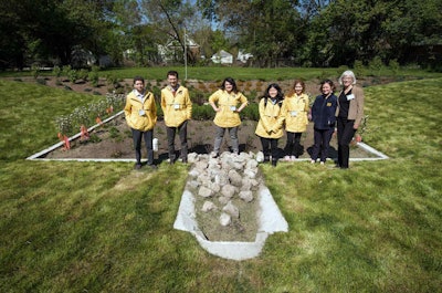 The bioretention gardens soak up and store water from the street to help reduce overflows during large storms. Photo: University of Michigan School of Natural Resources and Environment/Flickr