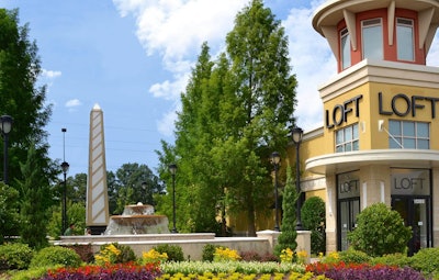 While designing, building and maintaining commercial landscapes such as this one at a retail center in Knoxville, Landscape Workshop says it never takes for granted the importance of mowing its clients’ grounds. Photo: landscapeworkshop.com