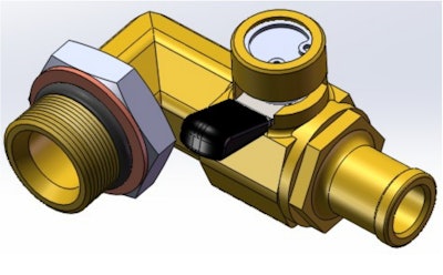 The valve can be installed in a space of only about 1.5 inches. Photo: Global Sales Group