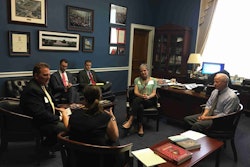 Members of Associated Landscape Contractors of Colorado talk with U.S. Rep. Mike Coffman, a Republican member of the state’s congressional delegation. Photo: Jill Odom