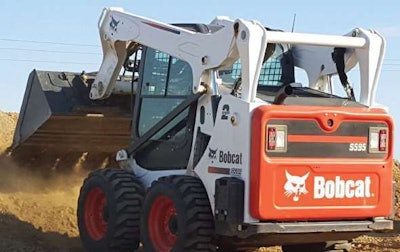The Bobcat S595 comes standard with two-speed travel. Control options include the Advanced Control System (ACS) and Selectable Joystick Controls (SJC).