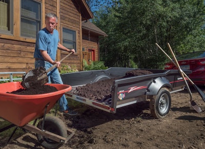 FLOE says its Cargo Max XRT is light enough to be towed by a compact car and even moved by hand, yet rigid enough to handle heavy loads. Photo: FLOE International