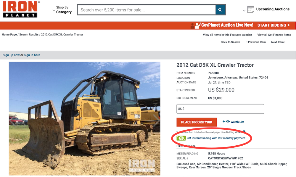 IronPlanet-instant-financing