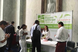 The National Hispanic Landscape Alliance hosted a booth at the Landscape Learning Lab in D.C. to educate visitors on the value of turf grass and the H-2B program. They will be offering seminars during GIE+EXPO. Photo: Jill Odom