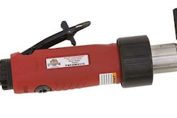 The Bevel Buddy Chipper Knife Sharpener pneumatic model maintains even power throughout its life. Photo: Precision Sharpening Devices