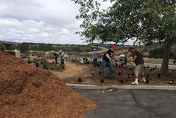 A number of green industry companies in Southern California joined Rain Bird in donating labor and materials for the renovation project. Photo: Rain Bird